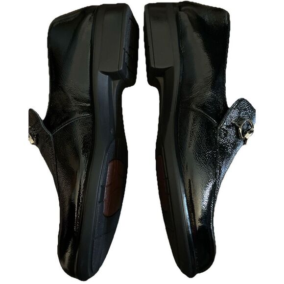 New $200 NAOT BENTU Bit Loafer in Black Crinkle Leather  Women’s Size EU41 US 10 - Picture 4 of 5